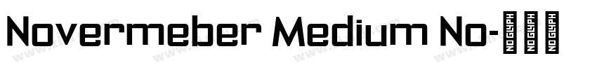 Novermeber Medium No字体转换
